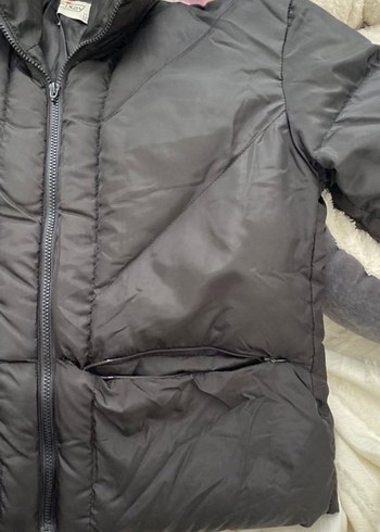 Kadın Siyah Kapitone Kısa Kışlık Mont - Görsel 4