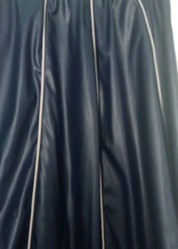 Siyah Uzun Drapeli Kadın Etek - Görsel 2