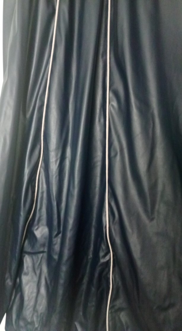 Siyah Uzun Drapeli Kadın Etek - Görsel 3