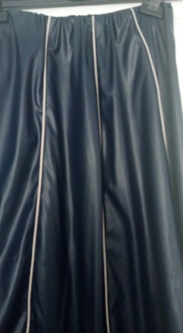 Siyah Uzun Drapeli Kadın Etek - Görsel 2