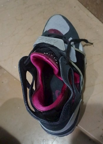 Gri Bağcıklı Spor Tarzı  Spor Ayakkabı - Görsel 5