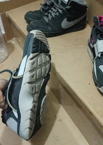 Gri Bağcıklı Spor Tarzı  Spor Ayakkabı - Görsel 3