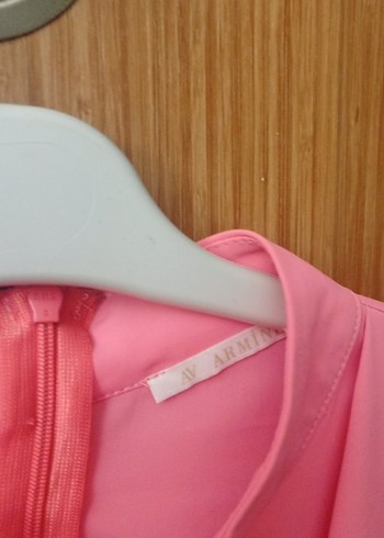 Pembe Drapeli Uzun Kollu Kadın Bluz - Görsel 3