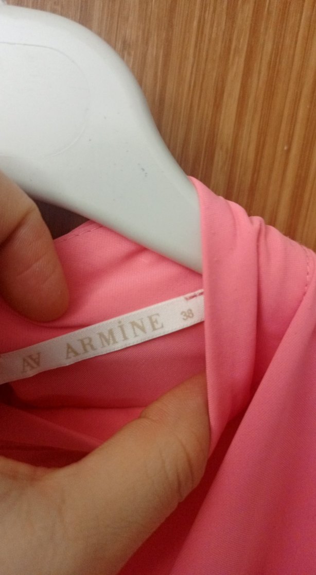 Pembe Drapeli Uzun Kollu Kadın Bluz - Görsel 4