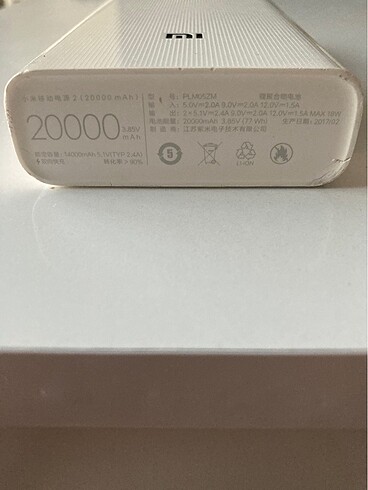 Xiaomi Powerbank 20.000 mAh