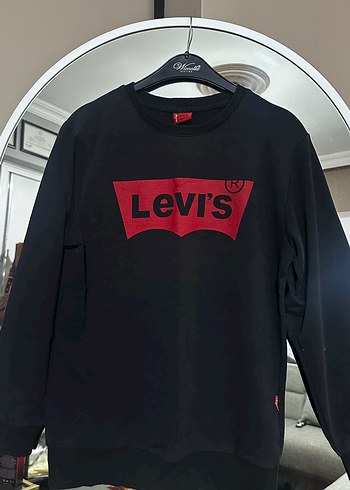 Levis Orijinal Levi S Siyah Bisiklet Yaka Sweatshirt