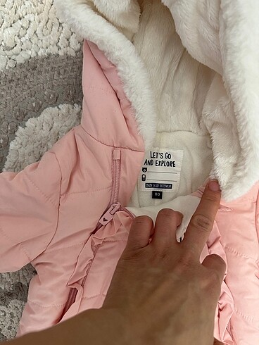 18-24 Ay Beden Kız çocuğu kışlık tulumu pembe