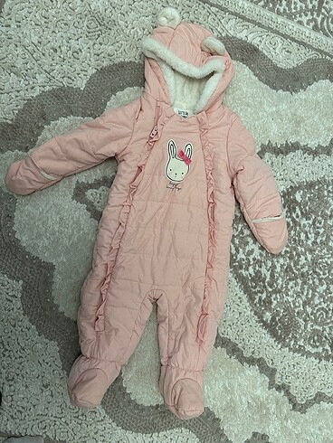 18-24 Ay Beden pembe Renk Kız çocuğu kışlık tulumu pembe
