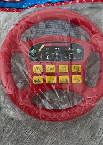 Kırmızı Müzikli Direksiyon Oyuncak - Görsel 2