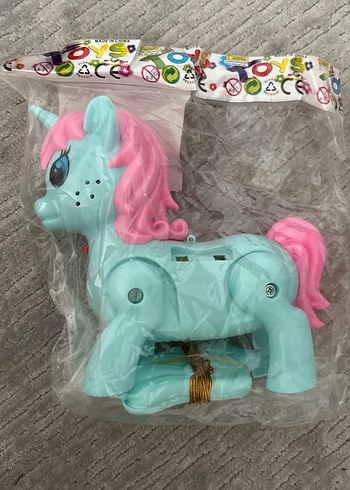 Pastel Turkuaz Unicorn Figür