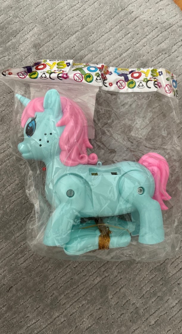 Pastel Turkuaz Unicorn Figür - Görsel 2
