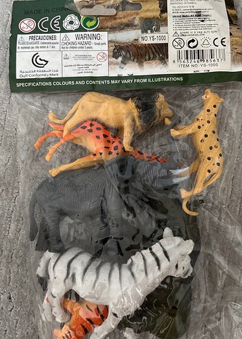 Koyu Tonlu Safari Hayvan Figürleri Seti - Görsel 2