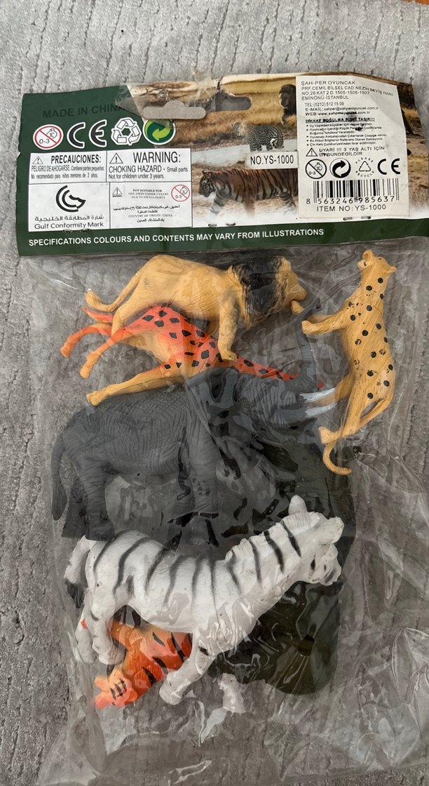 Koyu Tonlu Safari Hayvan Figürleri Seti - Görsel 2