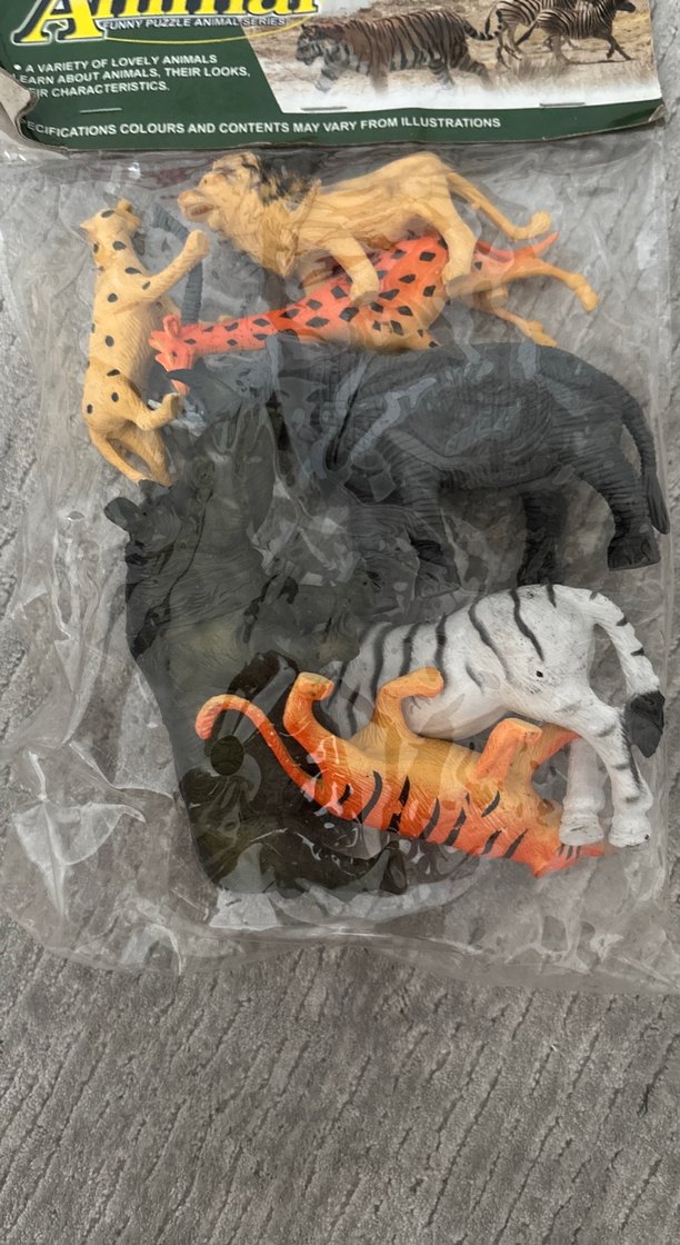 Koyu Tonlu Safari Hayvan Figürleri Seti - Görsel 3