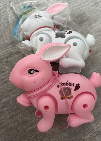 Pembe Pastel Renkli Tavşan Oyuncak
