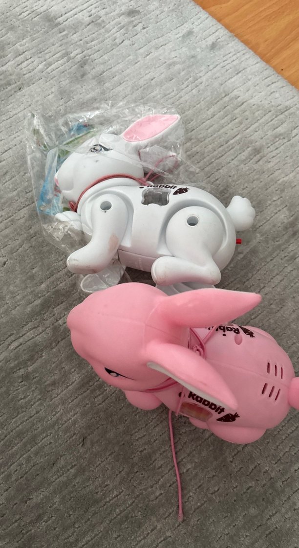 Pembe Pastel Renkli Tavşan Oyuncak - Görsel 2