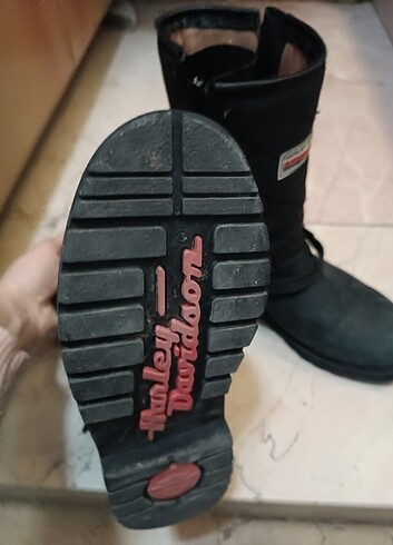 35 Beden siyah Renk Harley Davidson bot