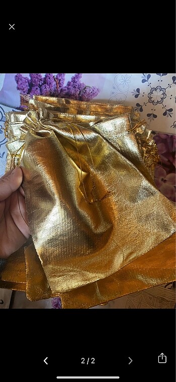 Parlak gold kese 45 adet