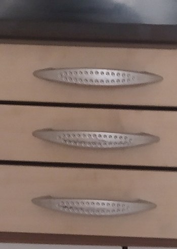 Diğer Bej Minimalist Metal kulplu Çekmece Ünitesi