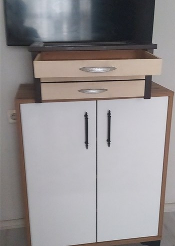 Beden Bej Minimalist Metal kulplu Çekmece Ünitesi