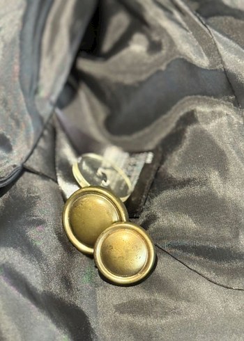 Kemerli Siyah Kadın Kaban - Görsel 6