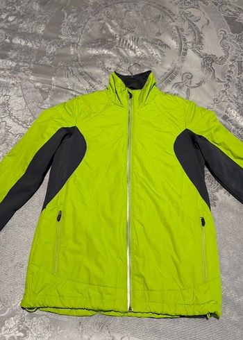 Yeşil Gri Fermuarlı Kadın Ceket - Görsel 6