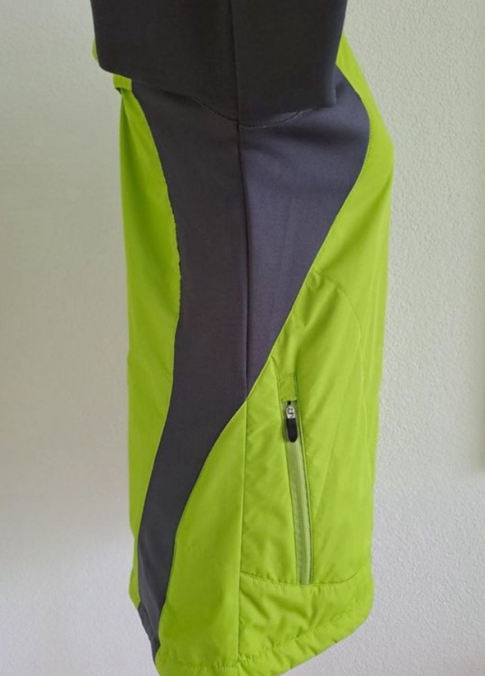 Yeşil Gri Fermuarlı Kadın Ceket - Görsel 2