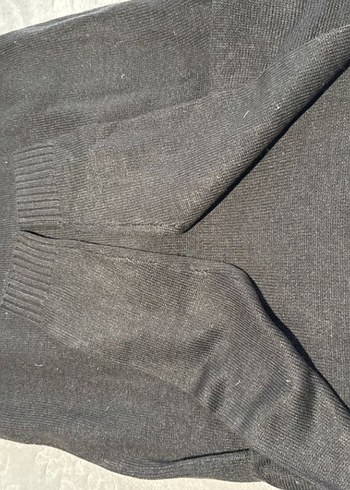 Siyah Baskılı Örgü  Kazak - Görsel 7