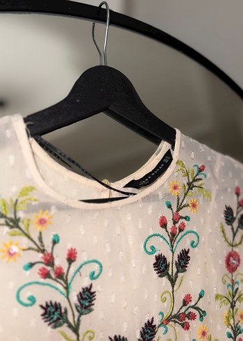 Zara Şifon elbise - Görsel 5