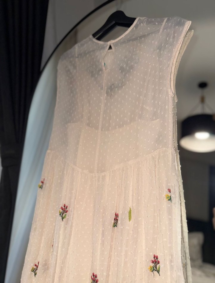 Zara Şifon elbise - Görsel 3