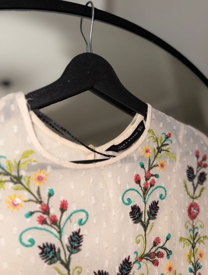 Zara Şifon elbise - Görsel 5