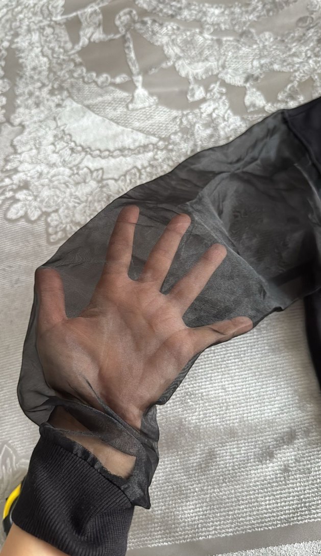 67 Baskılı Siyah Kadın Sweatshirt - Görsel 5