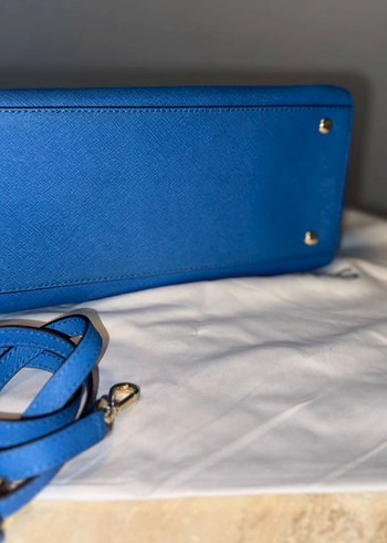 Mavi Michael Kors Deri Çanta - Görsel 5