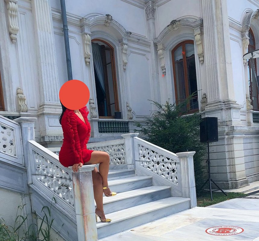 Kırmızı Mini Kikiriki Drapeli Elbise - Görsel 2