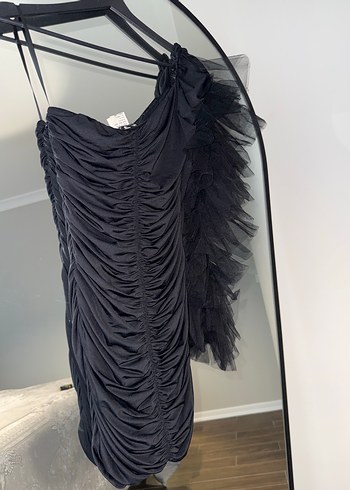 Kikiriki Siyah Mini Elbise - Görsel 5