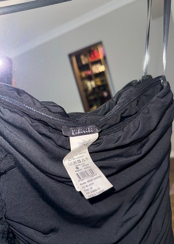 Kikiriki Siyah Mini Elbise - Görsel 8