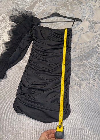 Kikiriki Siyah Mini Elbise - Görsel 4