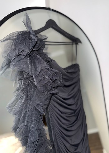 Kikiriki Siyah Mini Elbise - Görsel 7