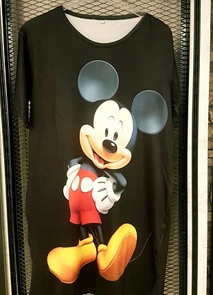l Beden Harika Mickey elbise 