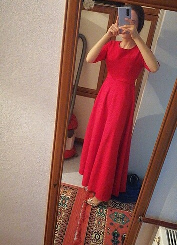 Zara Kadın Kırmızı Elbise