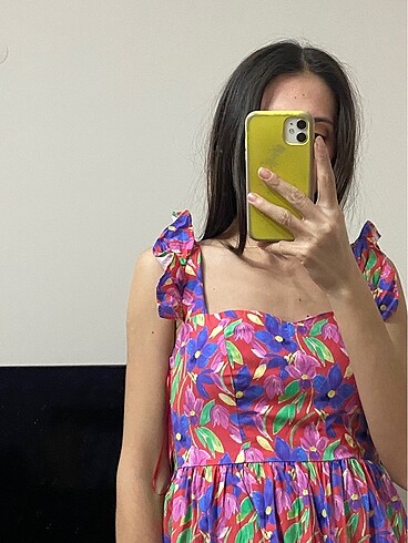 xs Beden pembe Renk Koton elbise