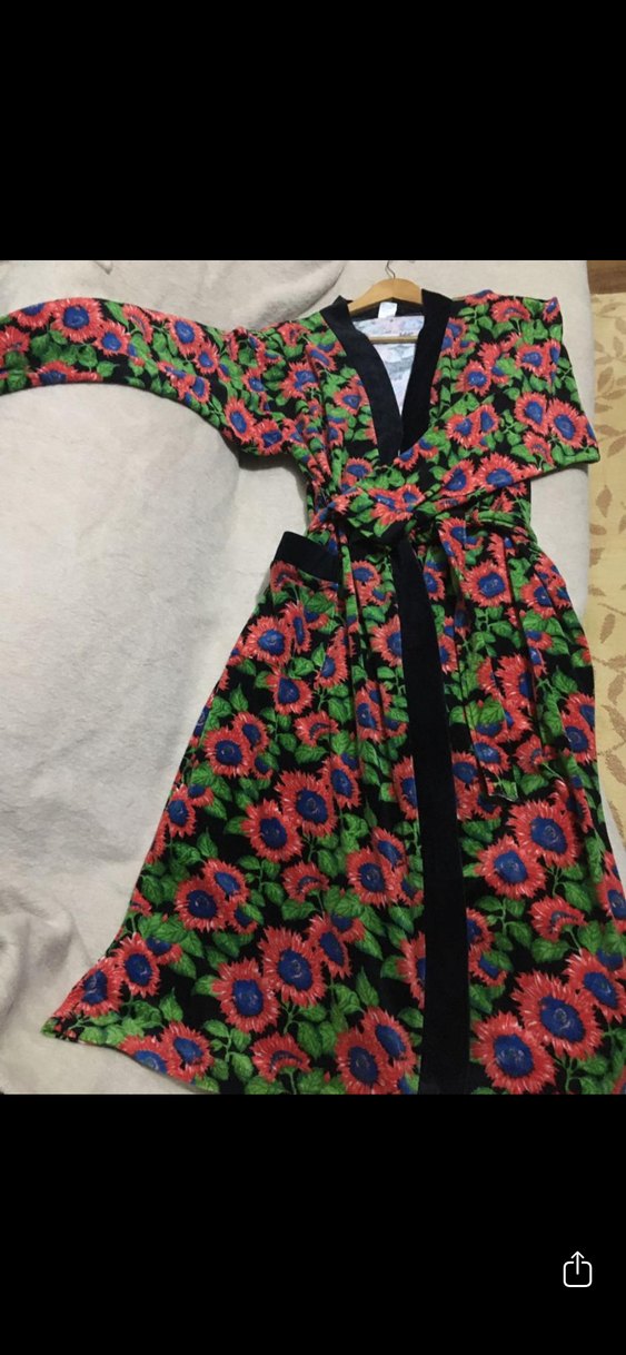 Nasateks Çiçek Desenli Uzun Bohem Kadın Kimono&Sabahlık - Görsel 4