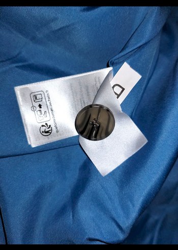 H&M Mavi Düğmeli Kadın Blazer Ceket - Görsel 6