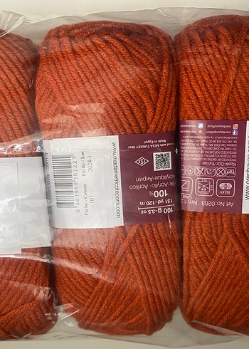 Ören Tanja El Örgü Ipi 107 Kiremit - Görsel 9