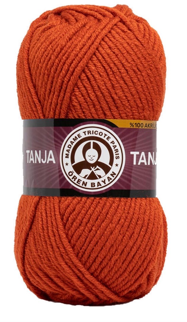 Ören Tanja El Örgü Ipi 107 Kiremit - Görsel 2