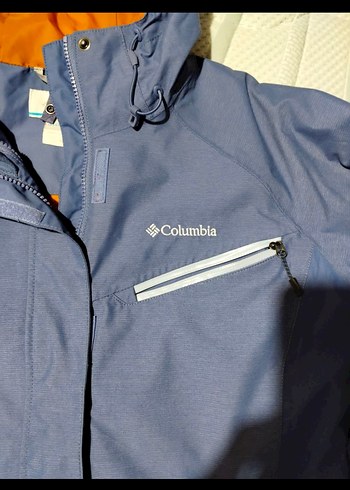 Columbia Mavi Kapüşonlu Kayak Montu Orijinal üründür - Görsel 4
