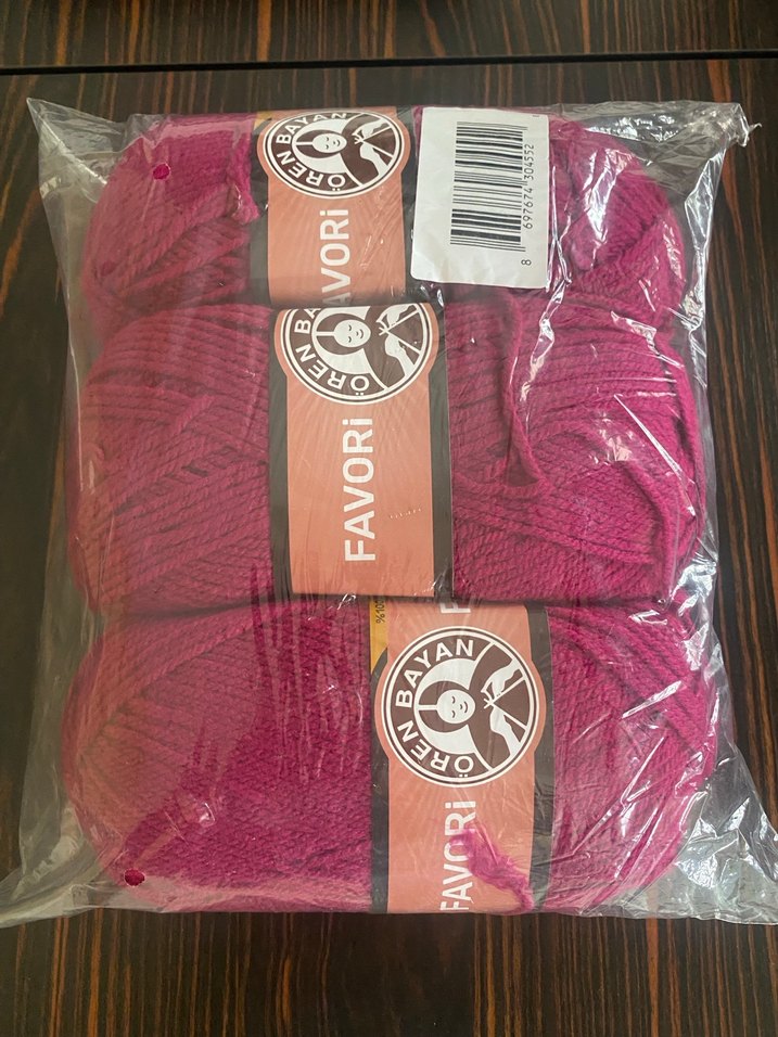 Ören Bayan Favori El Örgü İpi Mürdüm 103 - Görsel 3