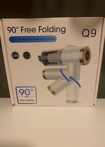 HASUBA Model: HS-23 Q9 Katlanabilir 90° Şarjlı Araç Süpürgesi - Görsel 3