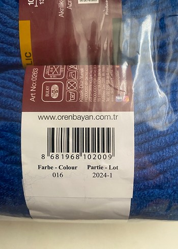 Ören Bayan Tanja El Örgü İpi 016 Koyu Mavi - Görsel 8