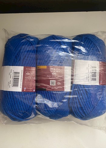 Ören Bayan Tanja El Örgü İpi 016 Koyu Mavi - Görsel 4